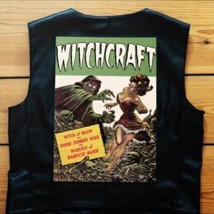 WITCHCRAFT Horror Rücken Aufnäher Groß Vintage Heavy Metal Aufbügeln Jacke Patch - Bild 1 von 4