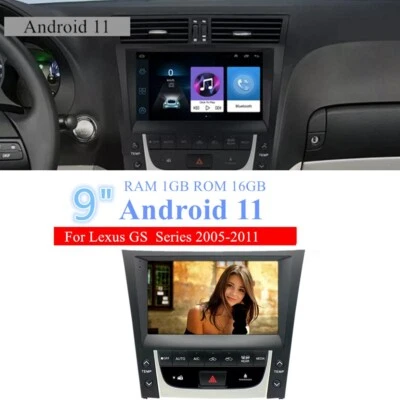 9''Android 11 Car Stereo Radio GPS Navi For Lexus GS300 350 400 430 450 2005-11 - Image 1 of 4