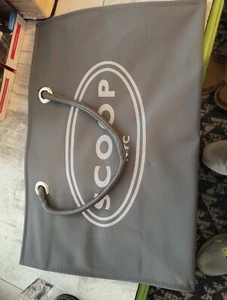 Scoop NYC Grey Silver Logo Tote 15.5 X 10.5 New! - Picture 1 of 10