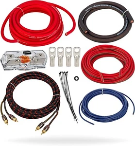 InstallGear Dual 4 Stärke AMP Kabelsatz - Soft Touch Kabel - *NEU VERSIEGELT* - Bild 1 von 7