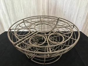 Mid Century Runde Metall Alkohol Wein Gläser Träger Bar Aufbewahrung - Bild 1 von 7