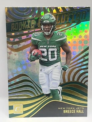2022 Panini Donruss Breece Hall Rookie Revolution New York Jets - Image 1 of 4