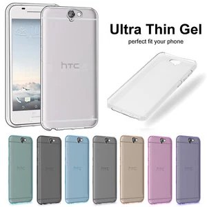 CLEAR Case for HTC M10 10 M9 M7 A9 Shockproof Soft Silicone Gel Phone Cover - Picture 1 of 12