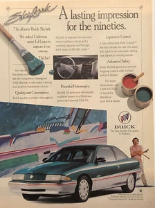 Buick Skylark 1992 anuncio impreso artista Ed Lister impresión duradera años noventa de colección años 90 - Imagen 1 de 6