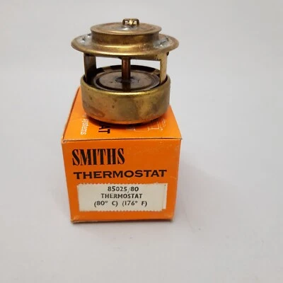Termostato originale SMITHS 80 gradi 85025/80 NOS Bellows tipo Jaguar Triumph MGA - Immagine 1 di 3