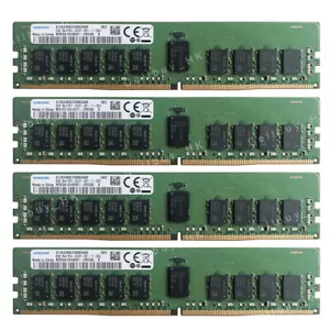 Samsung 32GB 4X8GB PC4-2400T-R DDR4-19200R 288PIN ECC Registered Server Memory - Picture 1 of 5