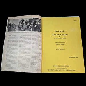 Batman datiert Original Produktionsskripte - Bild 1 von 15