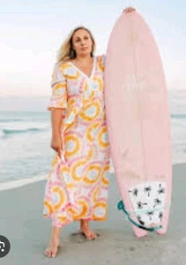 Crown & Ivy Tye gefärbtes Maxikleid neu mit Etikett XL - Bild 1 von 6