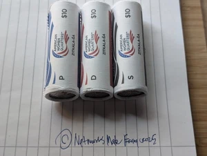 2024 PDS AWQ Zitkala-Ša, Woman's Quarter 3-Roll Set, 24WRK, Free Shipping! - Picture 1 of 3