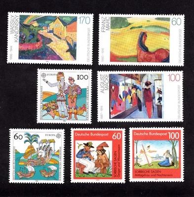 Germany 1991-92 group of stamps Mi#1574-77+1608-09+1617-19 MNH CV=13.2$ - Image 1 of 2