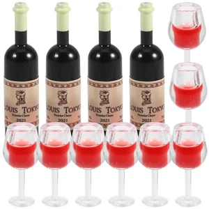 4 Sets Mini -Weinflaschen -Tassen Mini -Schnapsflaschen - Bild 1 von 12