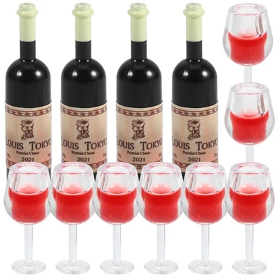 4 Sets Mini -Weinflaschen -Tassen Mini -Schnapsflaschen - Bild 1 von 4