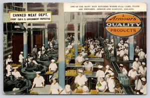 1910s Chicago, IL - Armour Meat - Canned Meat Packing, UNP Advertising Postcard - Picture 1 of 2