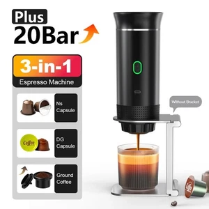 Tragbare Espressomaschine Kabellos 3-in-1 Elektrische Kaffeemaschine mit Akku - Bild 1 von 17