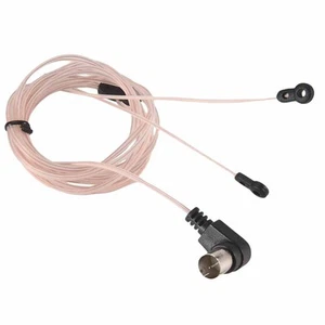FM Rund Funk Antenne 75 Ohm Dipol Innen T Antenne Antennen Stecker F Stecke6934 - Bild 1 von 6