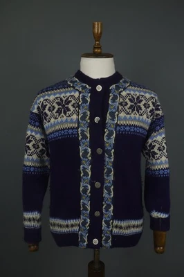 Cárdigan NORDSTRIKK Multi Fair Isle tejido de lana manga larga con botones delanteros talla 44 Foto 1 de 4