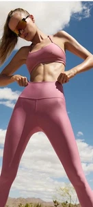 Nuevo Alo Yoga Mujer Cintura Alta Airlift 28" Entrepierna Leggings Talla XSpequeño Rosa $134 - Imagen 1 de 6