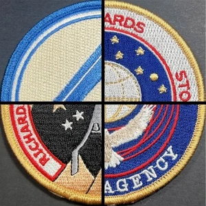 • FANTASTISCHE 4 ERSTE SCHRITTE • 4ER SET • MISSION PATCH COSLAY PROP LOT • MARVEL - Bild 1 von 9
