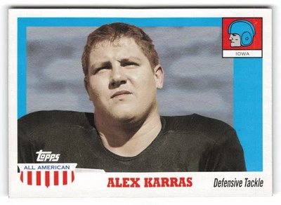 2005 Topps All American #63 Alex Karras Iowa Hawkeyes - Image 1 of 2