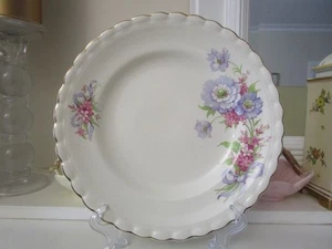 BEAUTIFUL VINTAGE J & G MEAKIN BRIDAL BOUQUET ENTREE PLATE - Picture 1 of 8