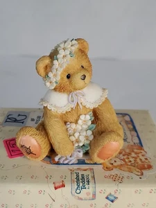 Orsacchiotti Enesco Vintage 1993 Preziosi "L'amicizia è in fiore" MAGGIO Orsacchiotto - Foto 1 di 6