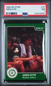 Greg Kite 1983-84 estrella #37 PSA 7 Boston Celtics centrado - Imagen 1 de 2