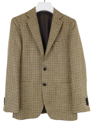 SUITSUPPLY Havana Patch Blazer Men's UK 36R Wool Silk Linen Slim Cut Houndstooth - Image 1 of 4