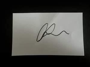 ALAN McGEE - MANAGER OF OASIS AND THE CREATION DISCOG LABEL - TARJETA BLANCA FIRMADA - Imagen 1 de 1