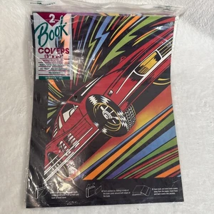 Scentex 2 Book Covers Pop Art Cars and Football - Picture 1 of 2