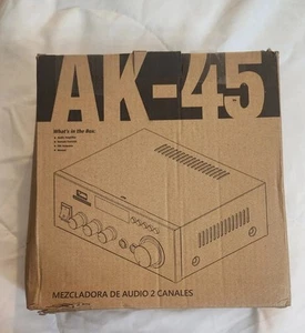 AK-45 Noir Télécommande Affichage LED Audio Stéréo Amplificateur de Puissance AO4068362 - Photo 1/3