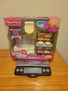 Fisher-Price Loving Family BATHROOM Playset NEW Deluxe Dollhouse Toy Decor 2008 - Picture 1 of 4