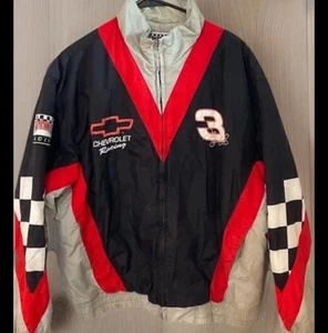 Vintage NUTMEG Dale Earnhardt Puffer Jacket Quilted NASCAR Intimidator 90s Sz Md - Picture 1 of 7