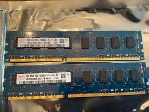 Hynix 8GB (2x4GB) 2Rx8 PC3-12800U (HMT351U6CFR8C) RAM Memory - Picture 1 of 1