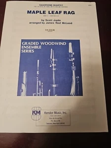 Maple Leaf Rag Rag Saxophone Quartet by Scott Joplin - Picture 1 of 2