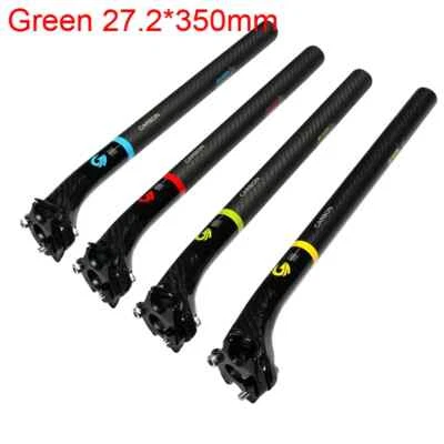 Road Mountain Bike Full Carbon Seatposts 27.2/30.8/31.6*350/400mm 20mm Offset - Image 1 of 4