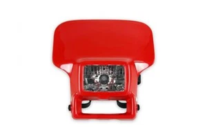 Lichtmaske Lampenmaske E-Zeichen headlight passt an Honda Xr 250 400 R 96-23 rot - Bild 1 von 7