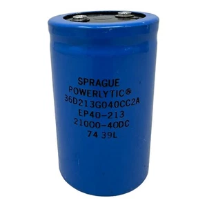 SPRAGUE 36D213G040CC2A (EP40-213) CAPACITOR 40V 21000u NEW/UNUSED SURPLUS - Picture 1 of 4