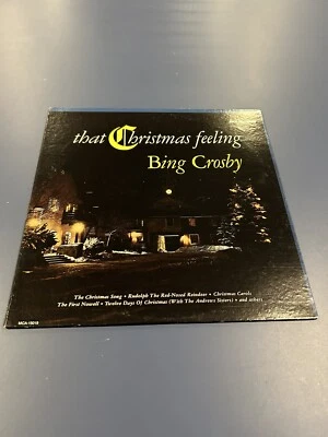 BING CROSBY That Christmas Feeling MCA15019 Vinyl Record VG Holiday - Image 1 of 4