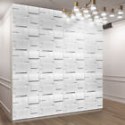 12x 3d Wall Panel Brick Textured Pvc Diy Tile Art Wallpaper Waterproof 50x50cm