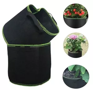 25 Gallon Plant Grow Bags Thickened Nonwoven Aeration Fabric Pots ( Pack of 10) - Picture 1 of 16