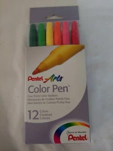 Pluma de color Pentel Arts, conjunto de 12 colores (S360-12) - Imagen 1 de 2