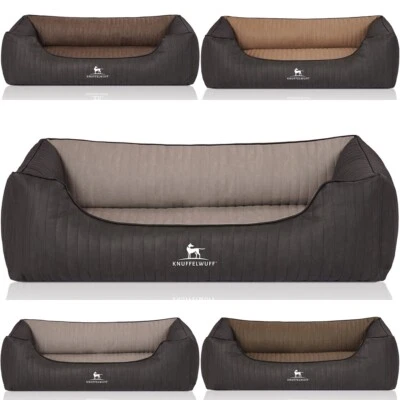 KNUFFELWUFF Orthopädisches Hundebett Outback aus laser-gestepptem Kunstleder