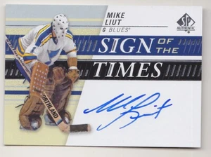 2019-20 SP Authentic Mike Liut Auto Sign Of The Times St. Louis Blues - Picture 1 of 1