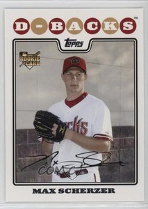 2008 Topps Update Max Scherzer #UH280 Rookie RC