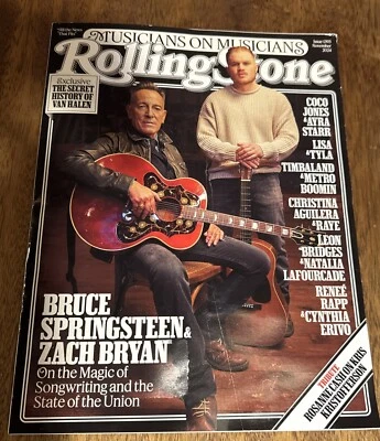 ROLLING STONE MAGAZINE | NOV 2024 | BRUCE SPRINGSTEEN & ZACH BRYAN | VAN HALEN - Image 1 of 4