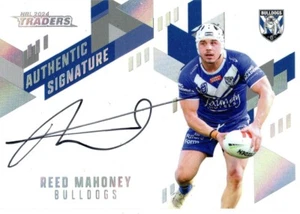 2024 TLA NRL Traders/Titanium - Authentic Signature - White (AW) 3 - R Mahoney - Picture 1 of 2