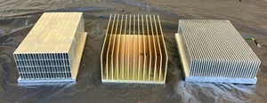 Lot Of 3 Aluminum Heat Sink Cooler 8lbs 12Oz - Picture 1 of 24