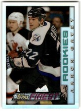 1995-96 Finest Refractors Aaron Gavey #28 Tampa Bay Lightning