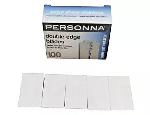 5 hojas de afeitar PERSONNA Lab Platinum cromadas de acero inoxidable DE hechas en EE. UU. - Imagen 1 de 1