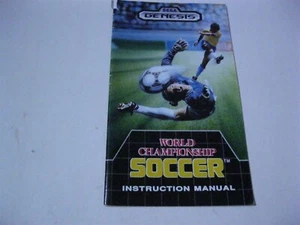 World Championship Soccer Sega Genesis nur Anleitung - Bild 1 von 2